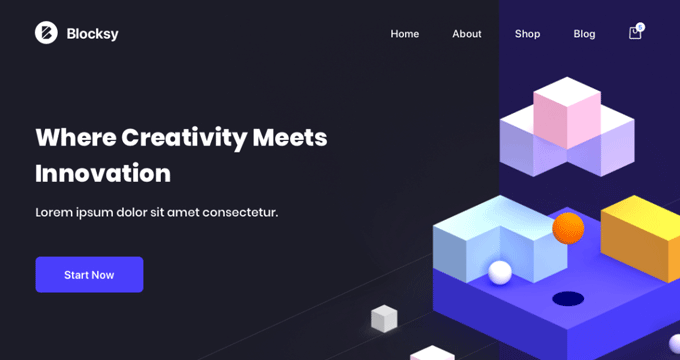 The Blocksy theme The Blocksy theme