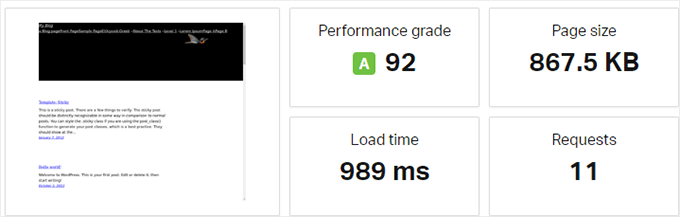 HostGator speed test results HostGator speed test results
