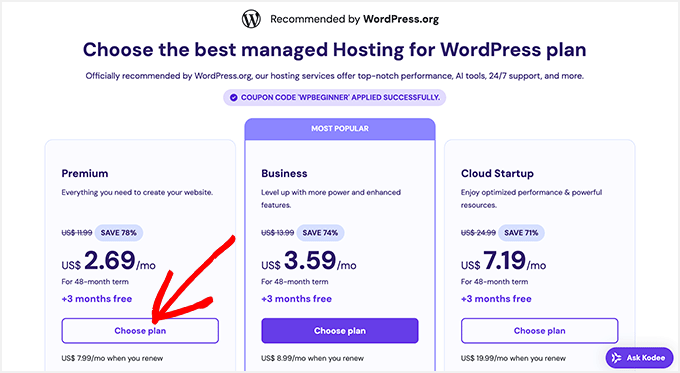 Hostinger Pricing Plans