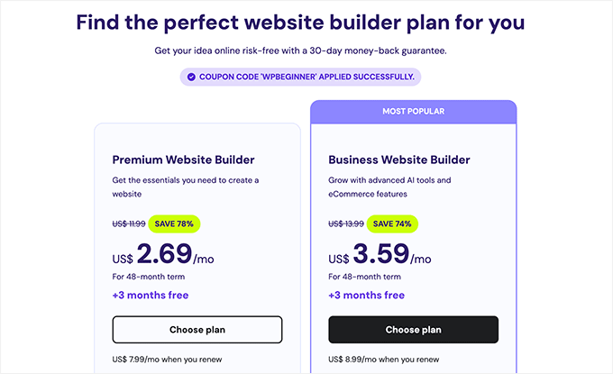 Hostinger Website Builder
